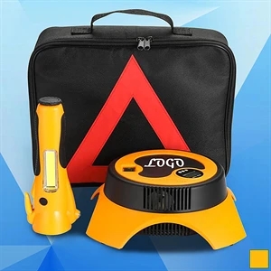 Portable Tire Inflator Pump With Emergency Flashlight
