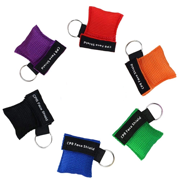Disposable Emergency CPR Mask Keychain - Image 1