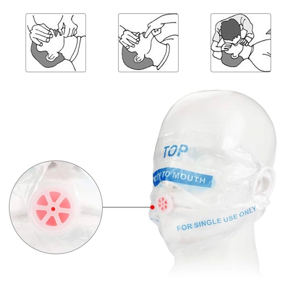 Disposable Emergency CPR Mask Keychain - Image 3