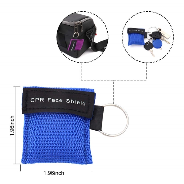 CPR Face Shield Keychain Kit - Image 2