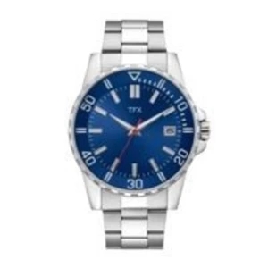 Bulova TFX Mens Silver-Tone Blue Watch
