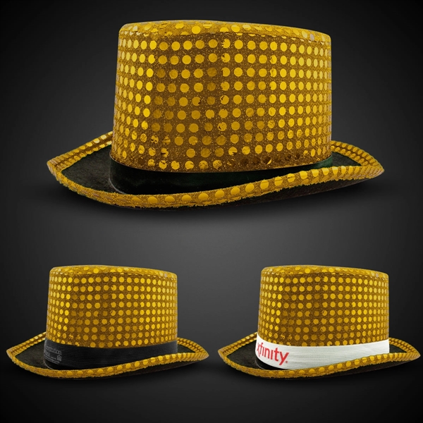 Sequin Top Hat-Imprintable Bands Available - Image 2