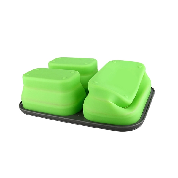 Collapsible Silicone Leakproof  Lunch Bento Box Containers - Image 3