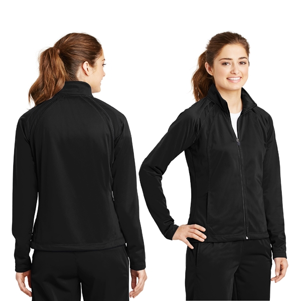 Sport-Tek® Ladies Tricot Track Jacket - Image 2