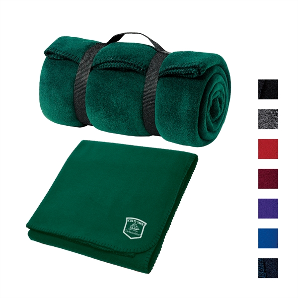 Port Authority® - Value Fleece Blanket with Strap - Image 1