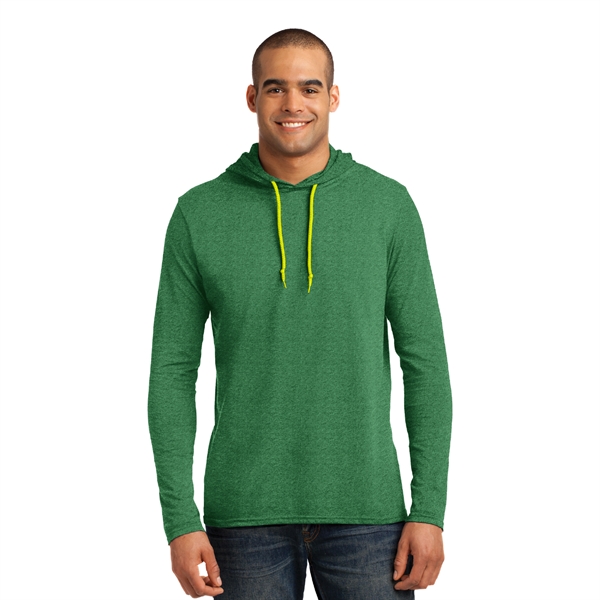 Anvil® 100% Combed Cotton Long Sleeve Hooded T-Shirt - Image 5