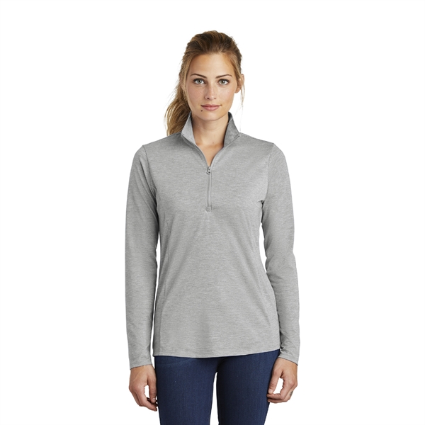 Ladies PosiCharge® Tri-Blend Wicking 1/4-Zip Pullover - Image 4