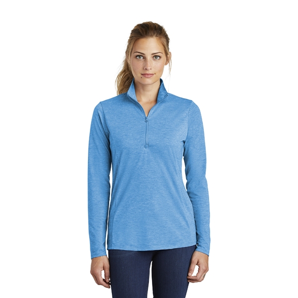 Ladies PosiCharge® Tri-Blend Wicking 1/4-Zip Pullover - Image 5