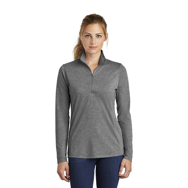 Ladies PosiCharge® Tri-Blend Wicking 1/4-Zip Pullover - Image 7