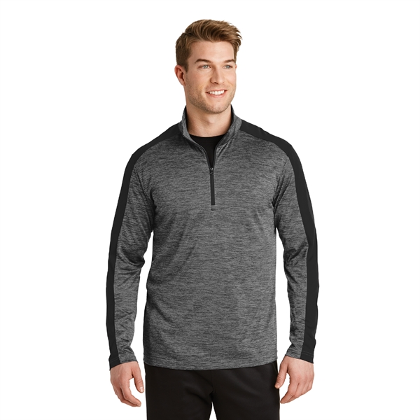 PosiCharge® Electric Heather Colorblock 1/4-Zip Pullover - Image 4