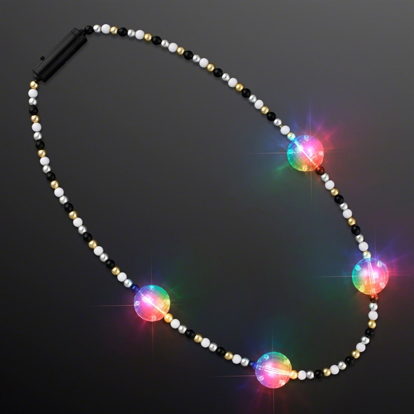 Multicolor Light Beads Party Necklace - Image 1