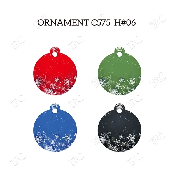Full Color Christmas Ornament - Round - Image 5
