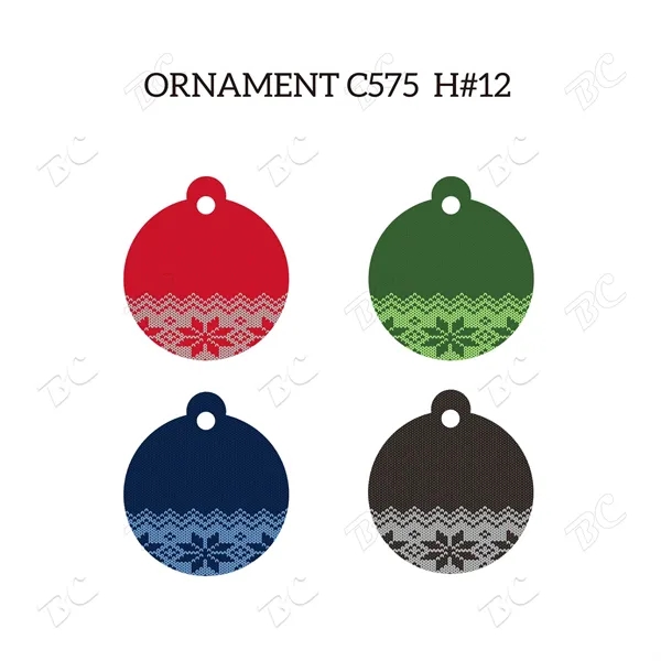 Full Color Christmas Ornament - Round - Image 7