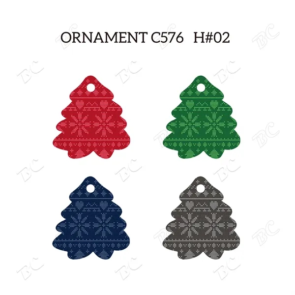 Full Color Christmas Ornament - Tree - Image 3