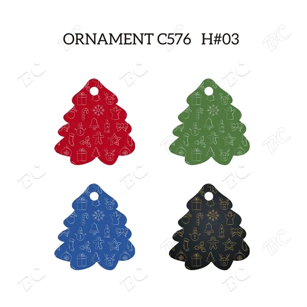 Full Color Christmas Ornament - Tree - Image 4
