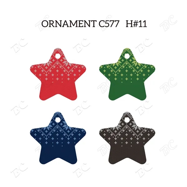 Full Color Christmas Ornament - Star - Image 6