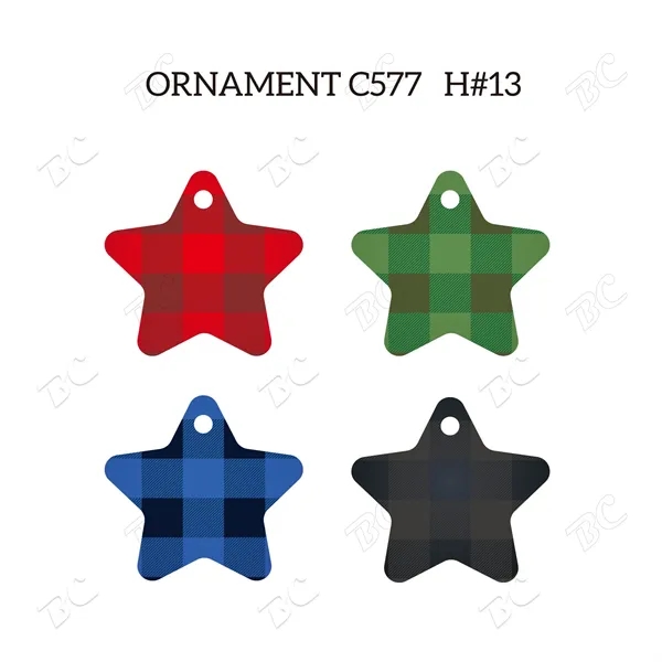 Full Color Christmas Ornament - Star - Image 8
