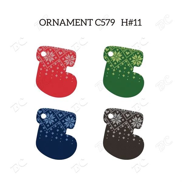 Full Color Christmas Ornament - Socking - Image 6