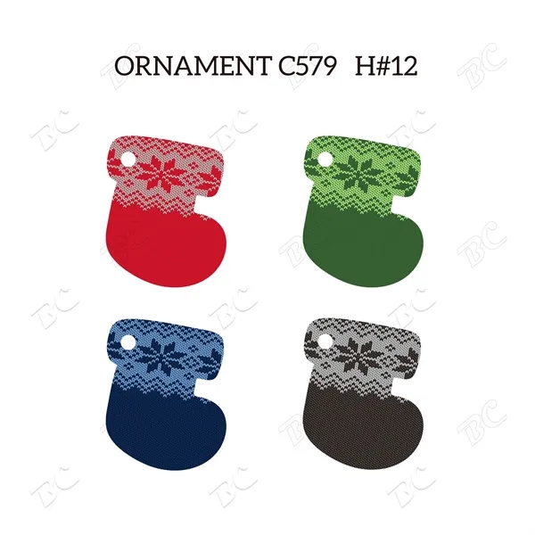 Full Color Christmas Ornament - Socking - Image 7