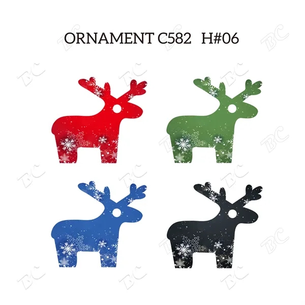 Full Color Christmas Ornament - Reindeer - Image 5