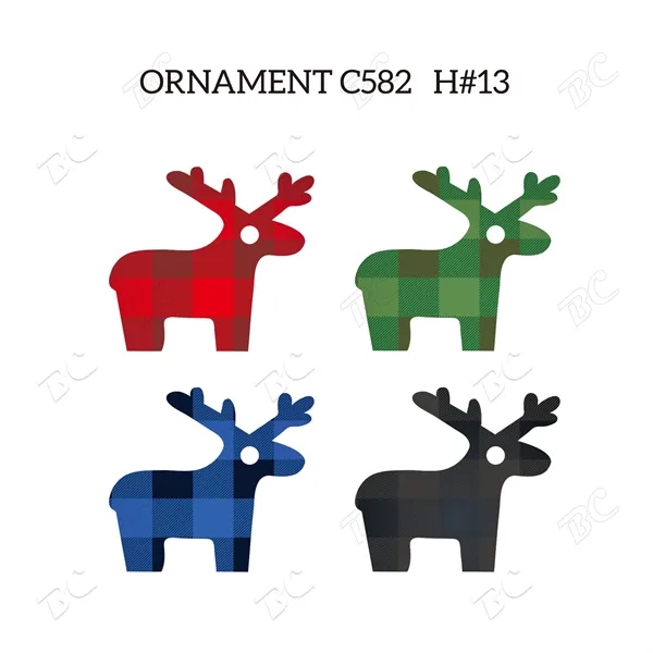 Full Color Christmas Ornament - Reindeer - Image 8