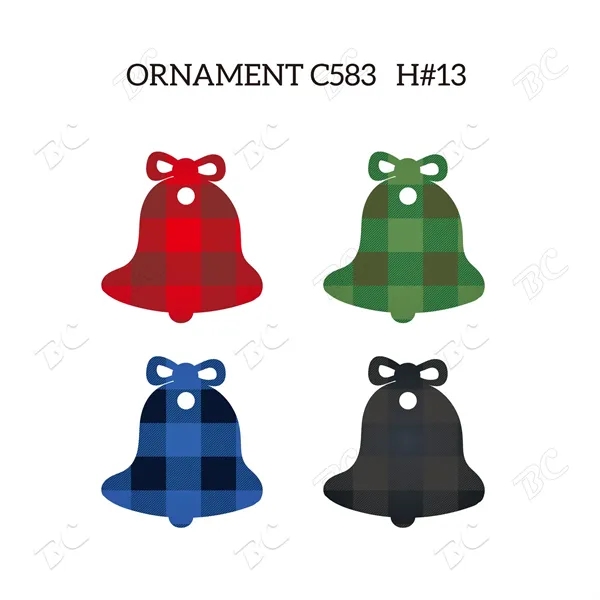 Full Color Christmas Ornament - Bell - Image 8