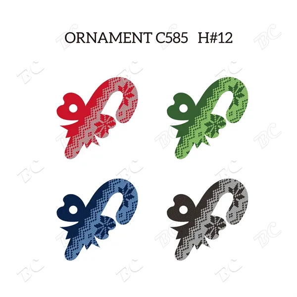 Full Color Christmas Ornament - Cane - Image 7