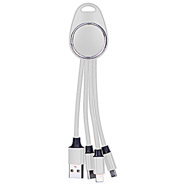 Light-Up 3 in1 Charging Cable w/ Key Ring - Image 6