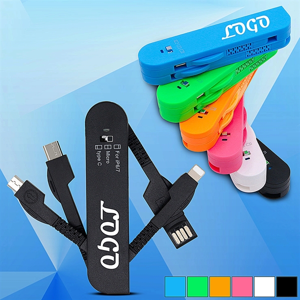 3 in 1 Swiss Knife Style Universal Charging Cable - Image 1
