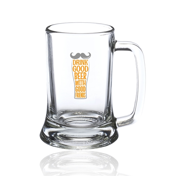 9.75 oz. Brussels Glass Beer Mugs - Image 3