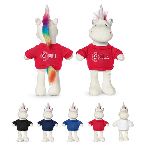 8.5" Plush Unicorn with T-Shirt - Image 5