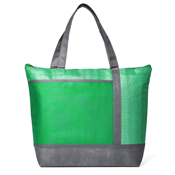 Hexagon Pattern Non-Woven Cooler Tote - Image 4