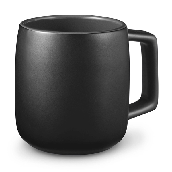 15 oz. Geo Square Handle Ceramic Mug - Image 2