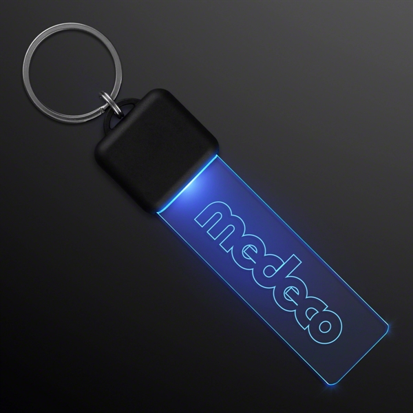 Laser Engraved - Light Up Keychain Light - Image 2