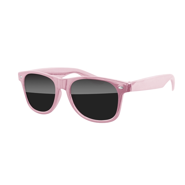 Metallic Retro Sunglasses w/ 1-color imprint - Image 1