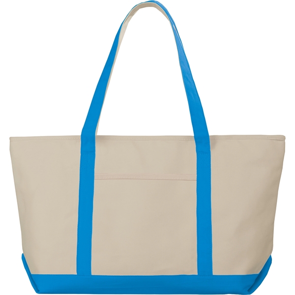 Baltic 18oz Cotton Canvas Zippered Boat Tote - Image 12