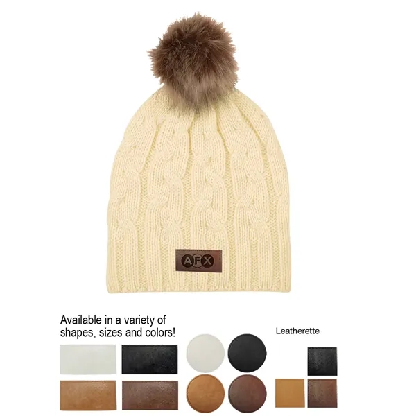 Cameron Cable Knit Pom Beanie - Image 8