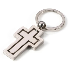 Cross Metal Keychain