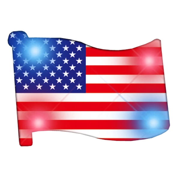 LED American Flag Body Light Pins 