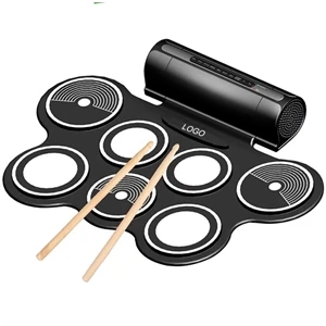 7 Pads Silicone Electronic Drum Set