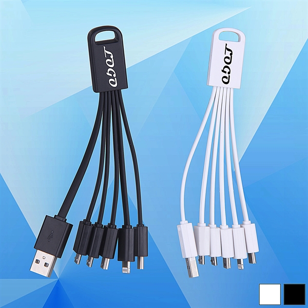 4 in 1 Universal Charging Cable w/ Key Ring - Image 1