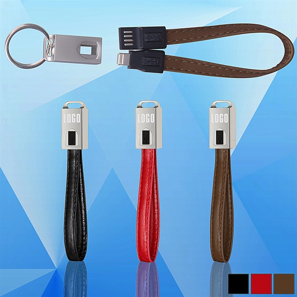 2-in-1 Charging Cable with Key Ring - Image 1