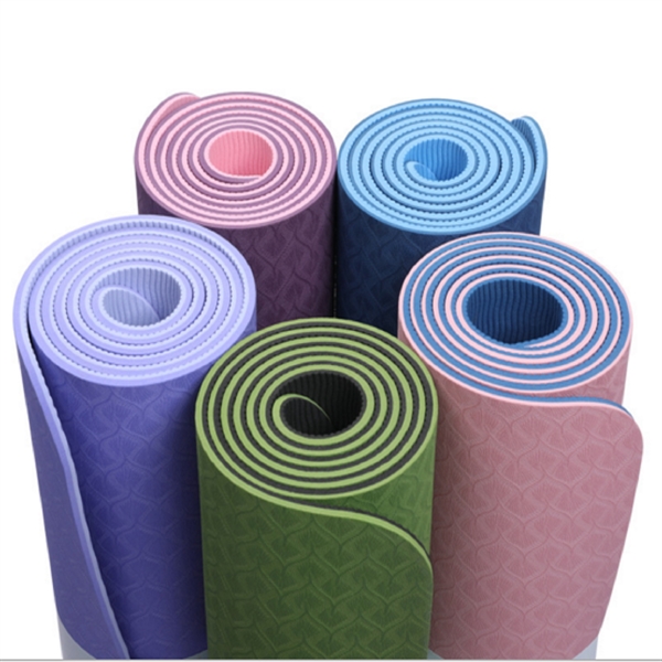6mm Two-Tone Double Layer Yoga Mat - Image 3