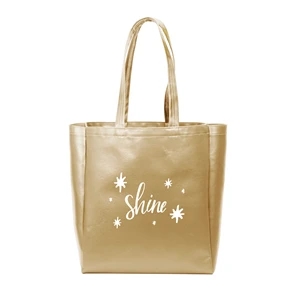 All That Grocery Tote Vegan Leather Metallic
