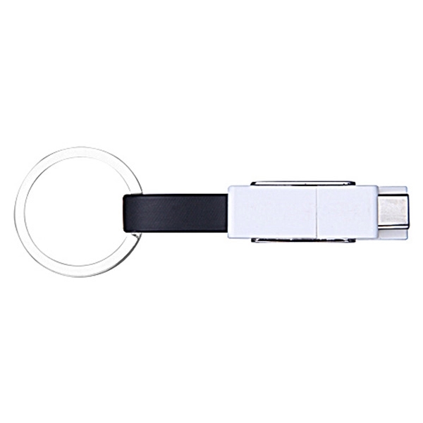 4 in 1 USB Slide Magnet Charging Cable w/ Keychain - Image 5