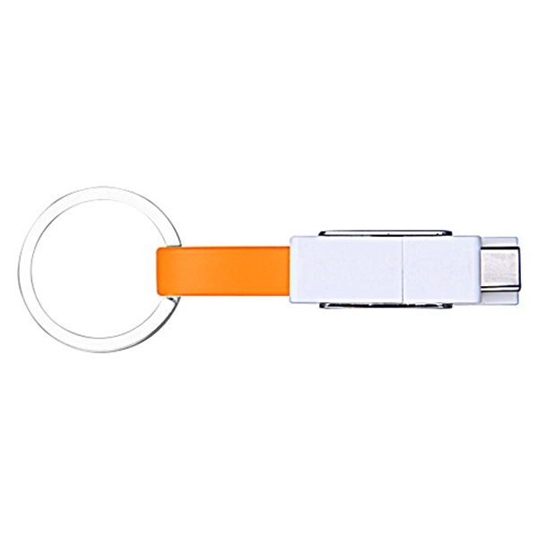 4 in 1 USB Slide Magnet Charging Cable w/ Keychain - Image 6