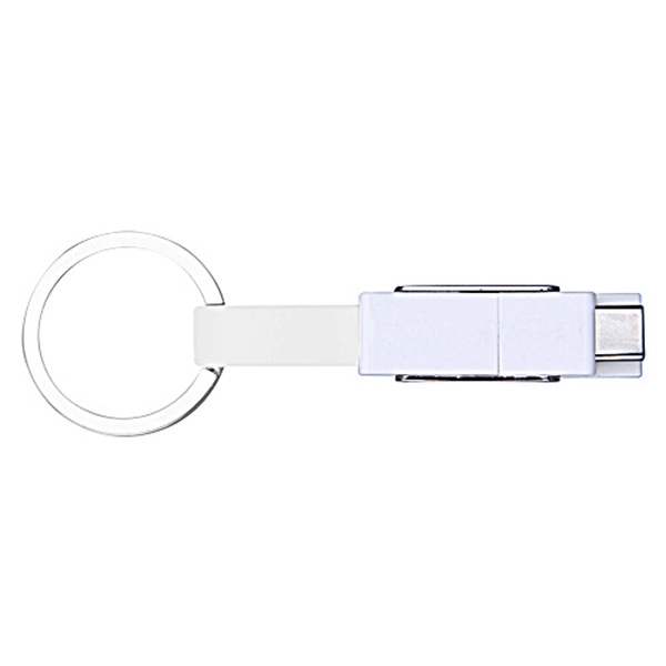 4 in 1 USB Slide Magnet Charging Cable w/ Keychain - Image 9