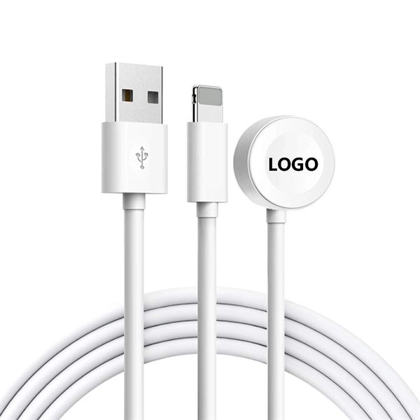 Watch Charger Magnetic Cable 2 in 1 Wireless Charging Cable - Image 1
