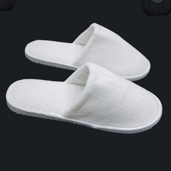 White Disposable Slippers - Image 1