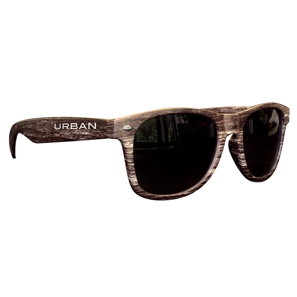 Dark Wood Tone Miami Sunglasses - Image 1